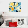 thumbnail image 4 of Nawypu Wall Art Canvas Abstract Art Paintings Blue Fantasy Colorful Graffiti on White Background Modern Artwork Decor for Living Room Bedroom Kitchen, 4 of 4