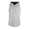 thumbnail image 4 of Beautiful Giant Men's Gray Hoodie Tank Top with Kangaroo Pocket Casual Everyday Look, 4 of 9