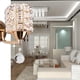 thumbnail image 4 of Ounissouiy Lámpara de pared de estilo moderno, soporte de luz de pared de cristal cilíndrico con colgante e interruptor de extracción, enchufe CA 85-250V Iluminación y accesorios Plata Ounissouiy HA024082-02, 4 of 6