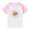 #0190-Pink, variant on Cowsor Kids Daisy Printed Raglan Sleeve Short Sleeve Crewneck T Shirt Casual Summer Tee for 2-14 Years Old Outdoor Activity
