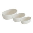 thumbnail image 2 of Small Woven Baskets Empty Tiny Storage Baskets Mini Cotton Rope Baskets Oval Decorative Hampers 3PC/ Desktop Storage Baskets (3 Pieces, Small + Medium + Large), Off-White, 2 of 7