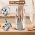 thumbnail image 3 of Glass Pitchers,32oz,Wide Mouth Leak-proof Glass Water Pitcher, 3 of 5
