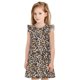 thumbnail image 1 of Balery Leopard Camisón de princesa para niñas, pijama de algodón con mangas abullonadas, suave y bonito.-Small, 1 of 6