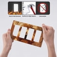 thumbnail image 4 of cute dog Switch Cover Decorative Wall Plate / 4-Gang 4-Decor / Standard Size 4.5x8 in, 4 of 5