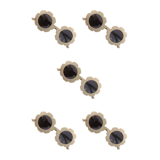 Qarigey Gafas ópticas, gafas de sol de girasol para niños pequeños, estilo de protección a la moda, café polaco Unisex café polaco 5Conjunto