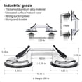 thumbnail image 2 of Extra Strong Glass Suction Cups for Glass Tile Flooring Lift/Carry/Position Heavy Duty Aluminum Handle Glass Suction, 2 of 5