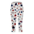 thumbnail image 5 of HEILAU Indenpendence Day Leggings for Women High Waisted American Flag Printed 4Th Of July Pants Athletic Workout Summer Capris, 5 of 5