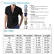 thumbnail image 2 of Men's Summer Solid Color Cotton Linen Short Sleeve Shirt Casual Fashion Loose Lapel Shirt XL, 2 of 3