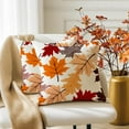 thumbnail image 6 of Fall Pillow Covers 18x18 Set of 2,Thanksgiving Pillows Decorative Throw Pillows Autumn Fall Leaves Outdoor Decor Pillow Cases Fall Decorations for Home Porch Farmhouse, 6 of 6