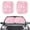 Marble Pattern, variant on Chririnla Cute Cat Sunshade for Windshield 2 Pieces Set Auto Sun Block Covers Portable Automotive Interior Shield Protection Suitable for Travel & Outdoor Activities