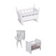 thumbnail image 1 of 4pcs 1/12 Baby Bedroom Nursery Cradle Muebles Set Sunnimix Dollhouse Miniature Furniture, 1 of 8