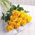 thumbnail image 3 of 12 pcs Artificial Roses Flowers Long Stem Fake Silk Rose for Home Wendding Decorations, 3 of 7