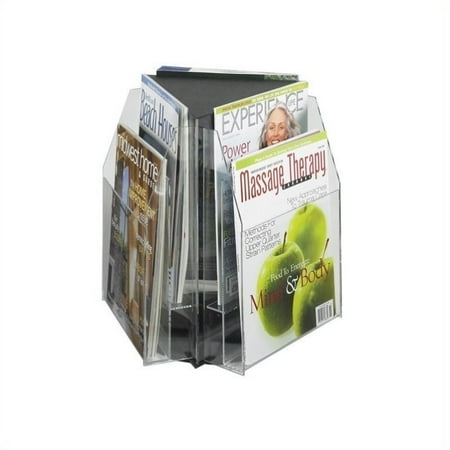 Overlapping Magazine Display - Scranton & Co 6 Magazine Tabletop Displays