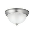 thumbnail image 4 of 8111NI Kichler Lighting 2 light Flush Mount - with Utilitarian inspirations - 4.75 inches tall by 11.25 inches wide-Brushed Nickel Finish, 4 of 4