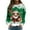 Green, variant on Tiweut Christmas Casual Sweatshirts for Womens Cool Santa Cow Printed Round Neck Long Sleeved Hooded Lightweight Loose Fit Pullover Ladies Tops Black,L