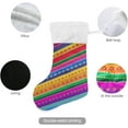 thumbnail image 3 of SKYSONIC Christmas Stocking Personalized Mexican Serape Stripes Large Candy Stocking Hanging Gift Xmas Stockings Decoration 2 PCS for Family Holiday Party Ornaments Decor Fireplace, 3 of 7