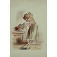 thumbnail image 3 of Dupenvant 13x18 Black Modern Framed Museum Art Print Titled - Little Girl Cooking, 3 of 5