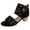 Black, variant on Anuirheih Women's Chunky Block High Heel Sandals with Open Toe Ankle Strap for Dress Wedding Party(Black）