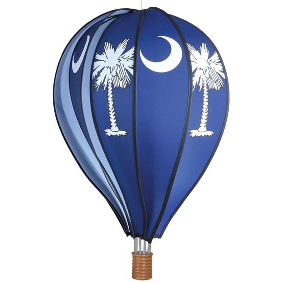 Hot Air Balloon Hanging Garden Spinner 22" - Vibrant Palmetto Design, Weather-Resistant Outdoor Decor, Durable & Lightweight for Patios, Yards, and Gardens - Eye-Catching Wind Spinner