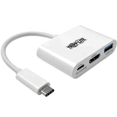 UPC: 0037332193933 | Tripp Lite USB 3.1 Gen 1 USB-C to HDMI Adapter with USB-A and USB-C PD Charging Ports  Thunderbolt 3 Compatible  1080p