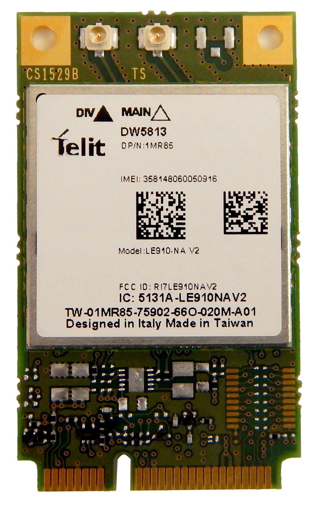 Dell DW5813 4G LTE LE910 V2 Mobile Broadband Card 1MR85 ATT