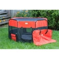thumbnail image 1 of Armarkat PP002R-M Portable Pet Playpen, Black & Red - Medium, 1 of 1