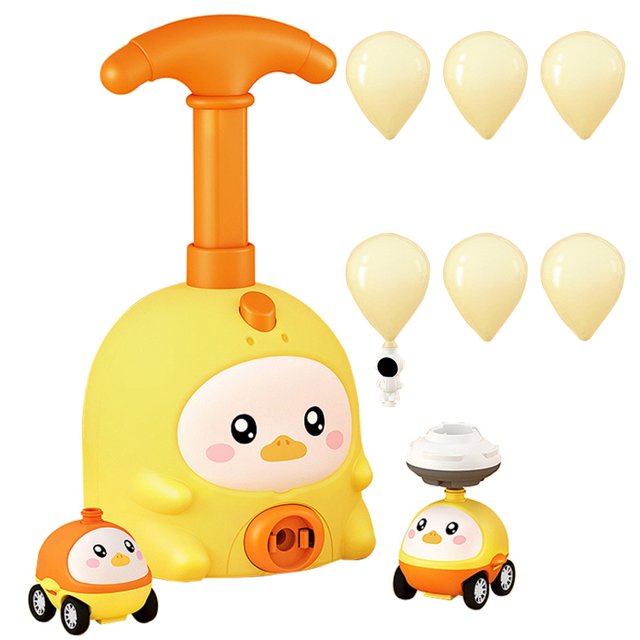 Kids Balloon Powered Car Set Creative Cute Aerodynamic Car Toy Balloon Racer Toy