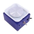 thumbnail image 6 of Mini Ceramic Machine, 24W 2000RPM Pottery Disc Machine Electric Pottery Wheel Machine Ceramic Work Adjustable Clay Craft for DIY Art 10 CM (Blue), 6 of 9
