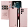 thumbnail image 2 of Wallet Case for Samsung Galaxy S23 Ultra, Business Style PU Leather Magnetic Adsorption Flip Folio Cover with Kickstand Card Slots Cash Holder Soft Silicone Shockproof Protective Case,Rosegold, 2 of 9