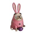 thumbnail image 1 of Escultura De Pugs De Resina Hecha A Mano, Estatua De Animal Pug En Miniatura Para Decoración Interior Y Exterior Cateissary HA037976-00, 1 of 6