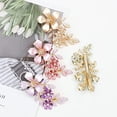 thumbnail image 3 of 4 Pack Luxury Glitter Sparkly Jeweled Gems Crystals Rhinestones Retro Vintage Butterfly Metal French Barrettes Alligator Snap Hair Clips Pins Headpieces Accessories for Women Girls (4PCS), 3 of 7