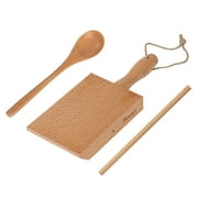 Meetco Gnocchi Board, 3 in 1 Natural Wooden Gnocchi Paddle Pasta Making Tools, 8 inches
