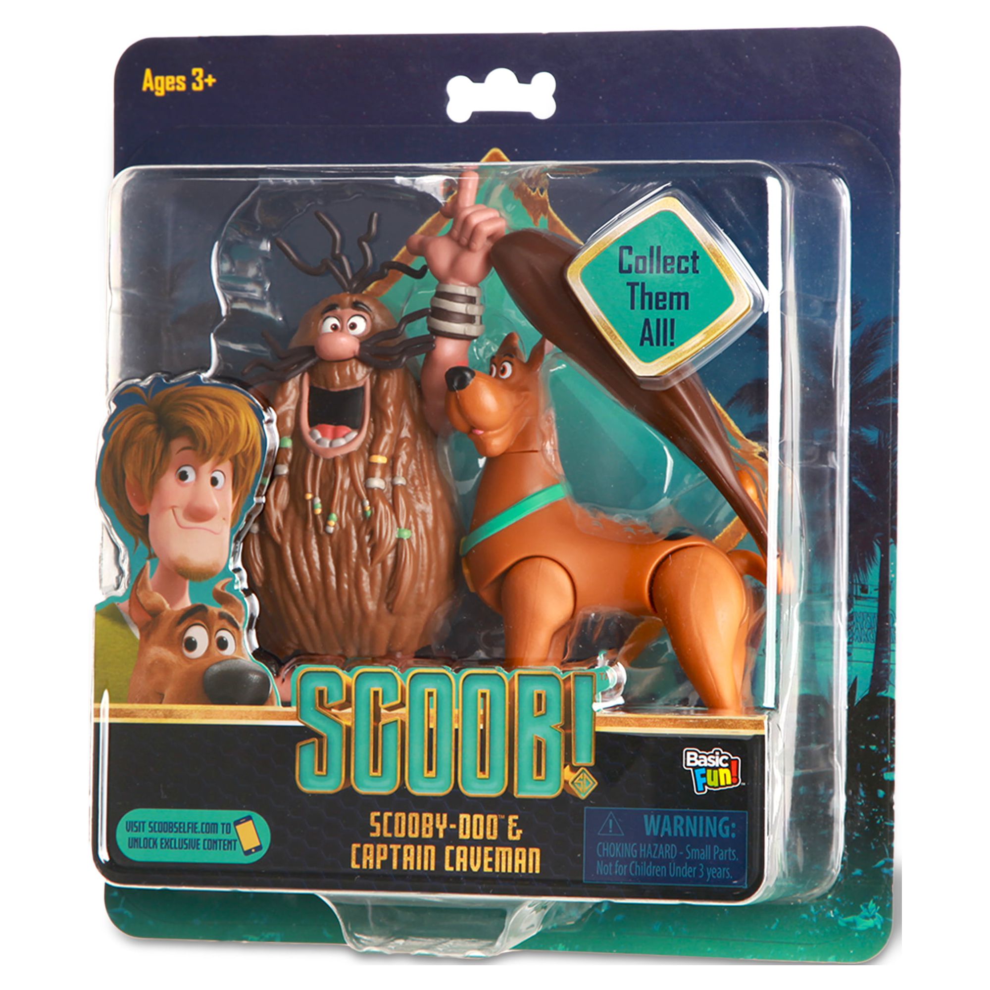 Scoob! 6" Action Figures 2 Pack - Scooby Doo and Captain Caveman (Walmart Exclusive) - image 4 of 11