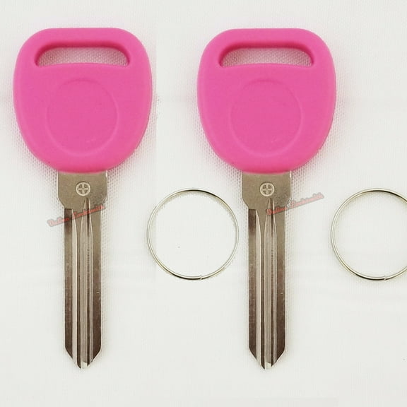 2 New Pink B111 Transponder Chipped Keys For Gm Vehicles DIY Programming ID46