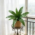thumbnail image 4 of Artificial Fake Plants Greenery for Home Decor | Lifelike Plastic Foliage for Indoor and Outdoor Decoration | No Maintenance Artificial Shrubs for Living Room Office Shelf Garden | Set of 1, 4 of 6
