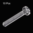 thumbnail image 3 of Uxcell M8x50mm Plastic Phillips Bolts PC Pan Head Machine Screws Transparent 10 Pack, 3 of 5