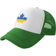 thumbnail image 1 of Ukraine Flag Canada Maple Leaf Mesh Back Trucker Cap Baseball Cap, 1 of 8