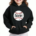 thumbnail image 2 of lcziwo Boys Girls Hooded Sweatshirts Kids Cool Graphic Hoodies Youth Pullover Hoodie with Kangaroo Pocket Black 120, 2 of 5