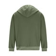 thumbnail image 6 of Donemore Men's Waffle Knit Hoodie Henley Neck with Drawstrings Elbow Patches Casual Pullover Hooded Sweatshirt Fashion Men's Top with Vintage Style, 6 of 9