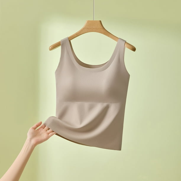 Pijama de manga corta para mujer, de verano, transpirable, con tirantes y almohadillas para el pecho. Blusa de poliéster para mujer.