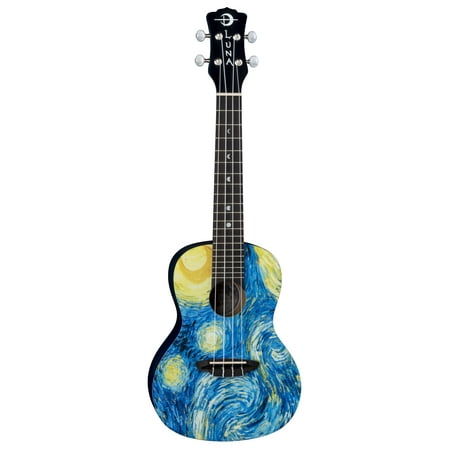 Luna Starry Night Concert Ukulele w/ Gigbag