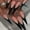 AAS02, variant on Cross-border hot sale long almond-shaped fake nails classic black simple fashion three-dimensional water ripple design wearing armor