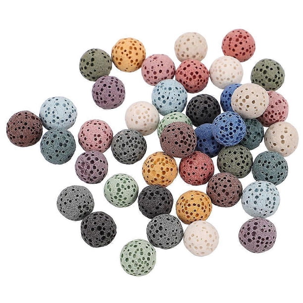 42pcs Lava Stone Aromatherapy Diffuser Beads For Car Essential Oil Long-Lasting Fragrance For Home Office And Car Air Freshening