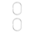 thumbnail image 2 of Anillos en forma de C Ounissouiy 24 unids/set accesorios para cortinas de baño Transparente 3.8*5.5 CM, 2 of 6