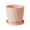 Pink #L, variant on Scandinavian Style Resin Flower Pot with Saucer, Thickened Plastic Imitation Ceramic Planter for Indoor Plants, Large Size with Drainage Holes, Home Decor Planter Pot for Succulents and Herbs