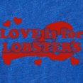 thumbnail image 2 of CafePress - Love Is For Lobsters_Wh - Cute Infant Baby Football Bodysuit, 2 of 3