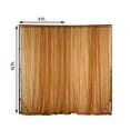thumbnail image 2 of BalsaCircle 10 feet x 10 feet Sheer Voile Backdrop Drapes Curtains 2 Panels 5x10 feet Wedding Party Gold, 2 of 7