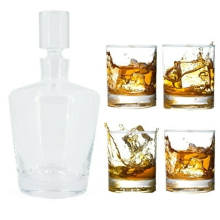 Vandan Whiskey Glasses Crystal Clear Drink Glass for Whisky, Scotch, Vodka,  Liquor, Alcohol Set of 6, 370 ml