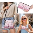 thumbnail image 4 of Yuyamidu Pink Snowman Women Crossbody Bag with Wallet, 2‑Piece PU Leather Shoulder Purse Adjustable Shoulder Strap, Ideal for Holiday Outings, Great Gifts, Lightweight for Daily Use, 4 of 8