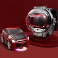 thumbnail image 1 of Remote Control Car 2.4GHz USB Rechargeable Watch RC Racing Car with Light Mini Cartoon Electric Wrist Racing Car Model Toy In, 1 of 11